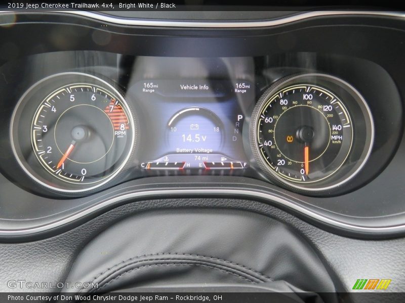 Bright White / Black 2019 Jeep Cherokee Trailhawk 4x4