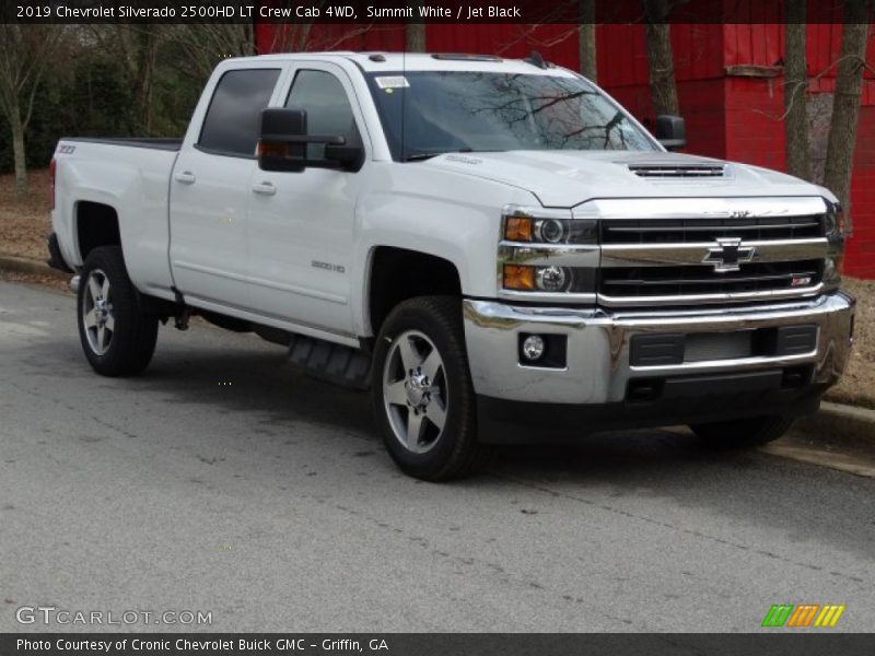 Summit White / Jet Black 2019 Chevrolet Silverado 2500HD LT Crew Cab 4WD