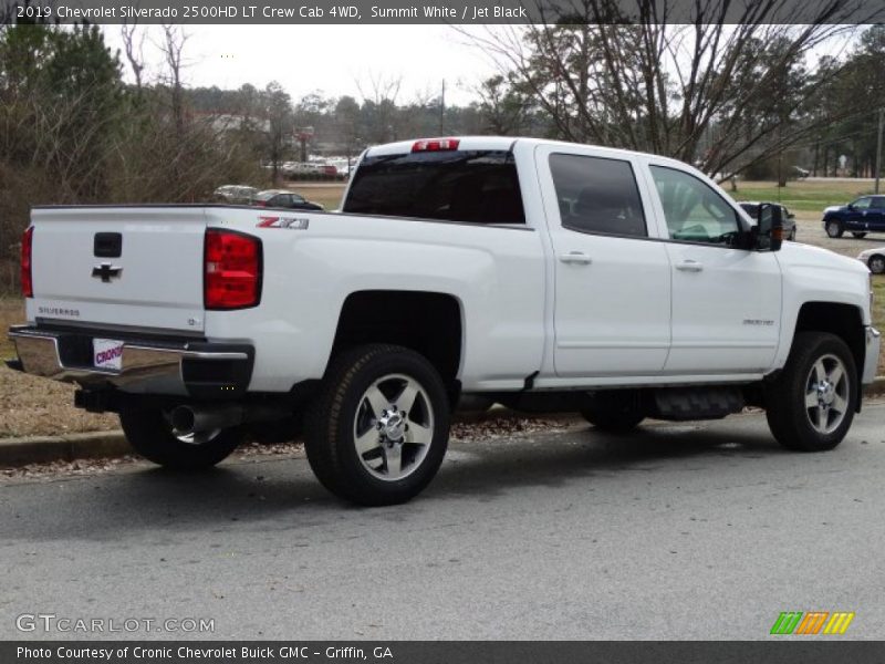 Summit White / Jet Black 2019 Chevrolet Silverado 2500HD LT Crew Cab 4WD