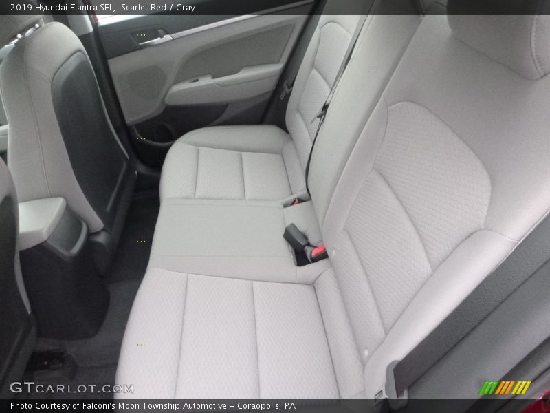 Scarlet Red / Gray 2019 Hyundai Elantra SEL
