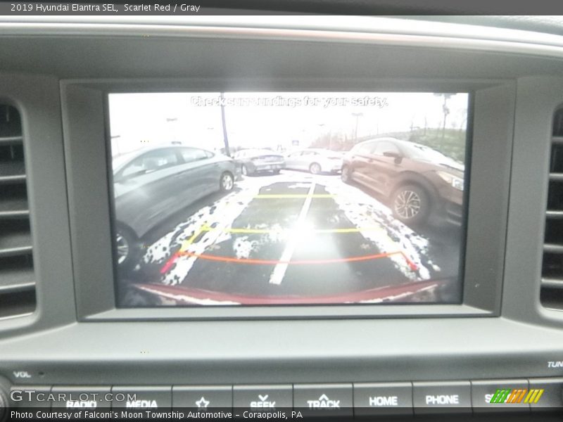 Scarlet Red / Gray 2019 Hyundai Elantra SEL