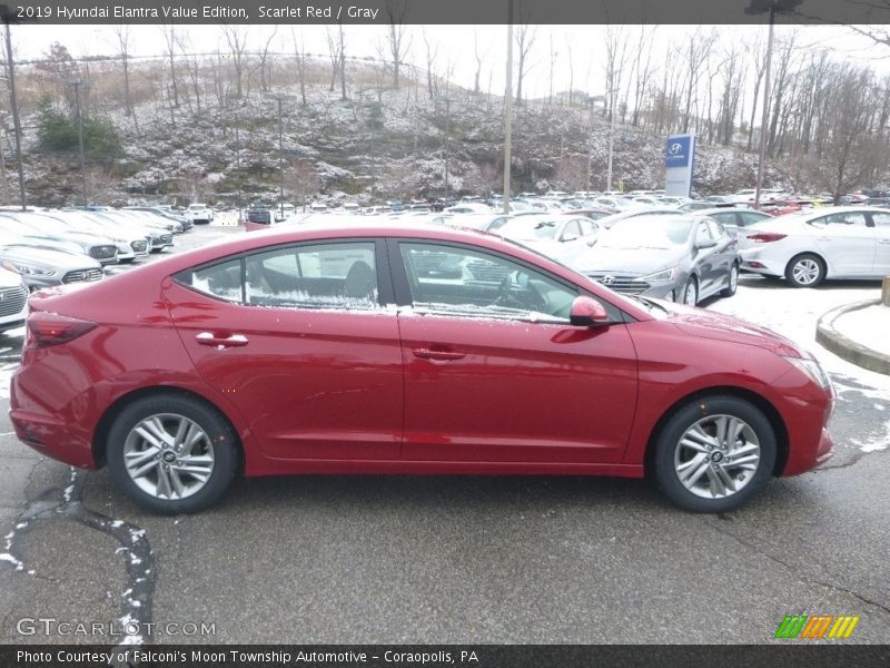 Scarlet Red / Gray 2019 Hyundai Elantra Value Edition