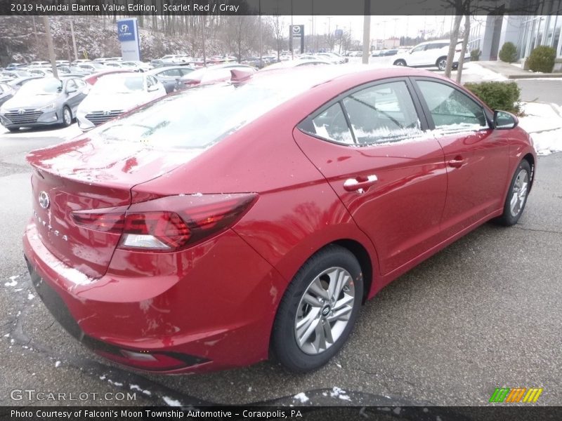 Scarlet Red / Gray 2019 Hyundai Elantra Value Edition