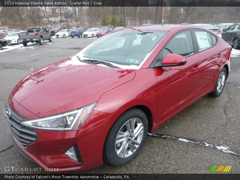 Scarlet Red / Gray 2019 Hyundai Elantra Value Edition