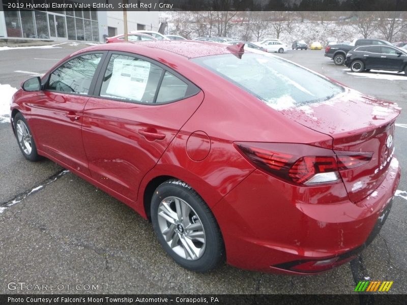Scarlet Red / Gray 2019 Hyundai Elantra Value Edition
