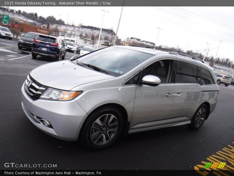 Alabaster Silver Metallic / Gray 2015 Honda Odyssey Touring