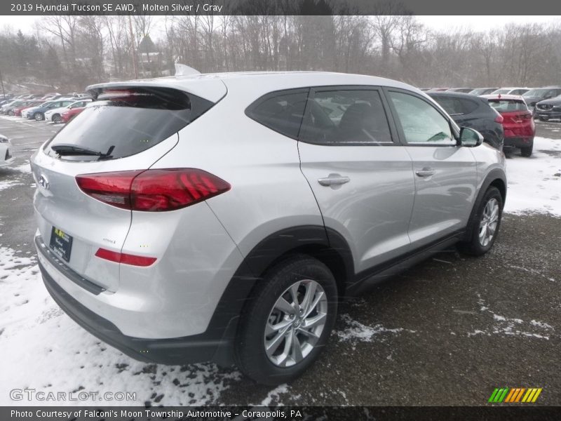 Molten Silver / Gray 2019 Hyundai Tucson SE AWD