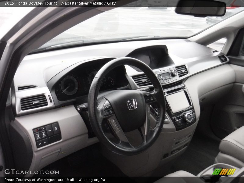 Alabaster Silver Metallic / Gray 2015 Honda Odyssey Touring