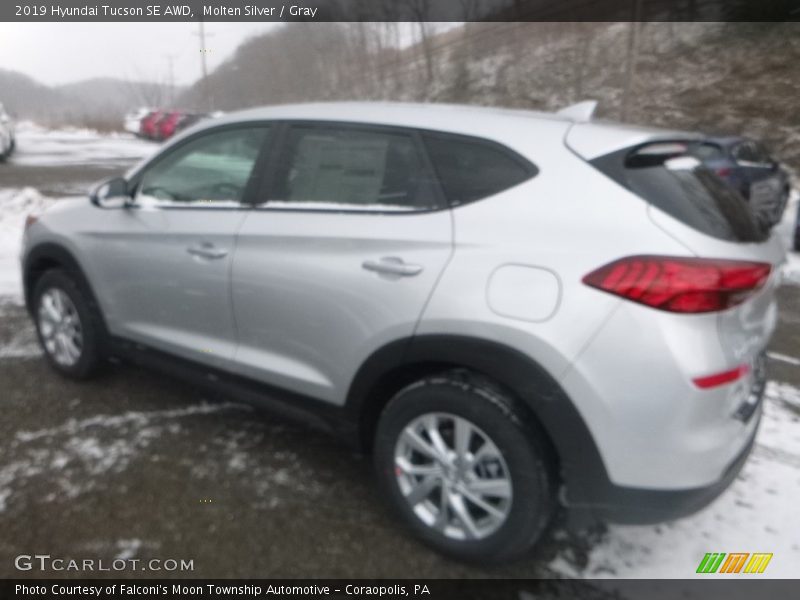 Molten Silver / Gray 2019 Hyundai Tucson SE AWD