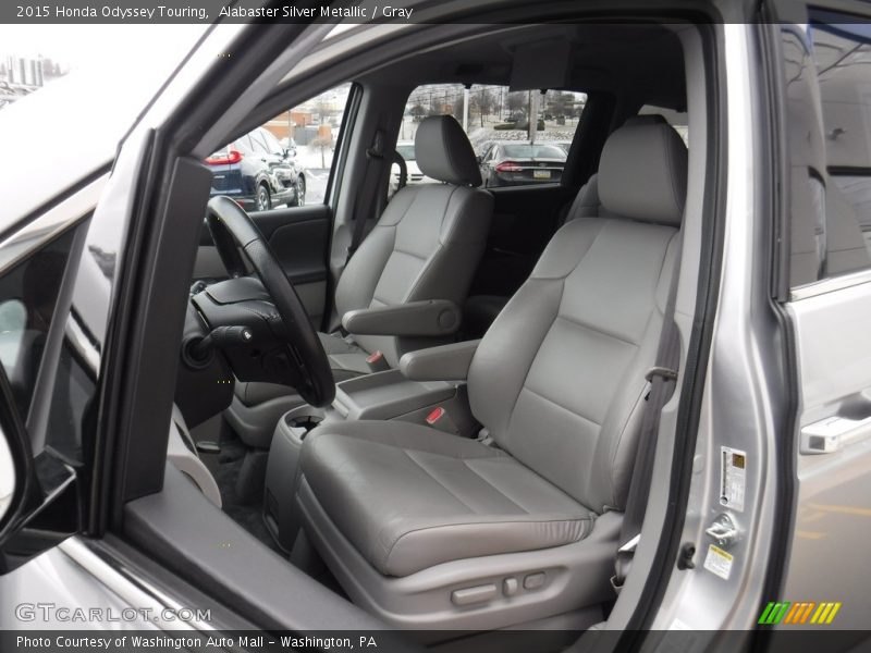 Alabaster Silver Metallic / Gray 2015 Honda Odyssey Touring