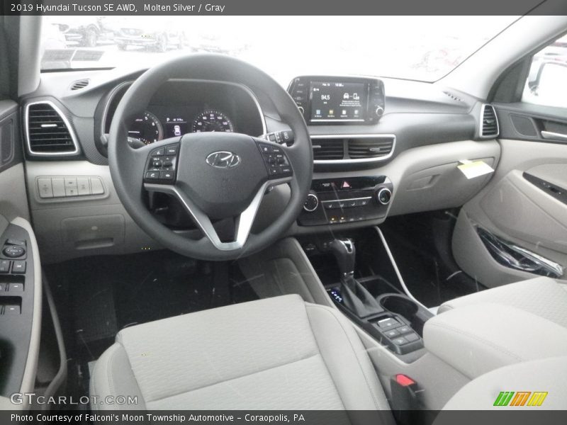Molten Silver / Gray 2019 Hyundai Tucson SE AWD