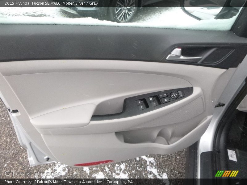 Molten Silver / Gray 2019 Hyundai Tucson SE AWD