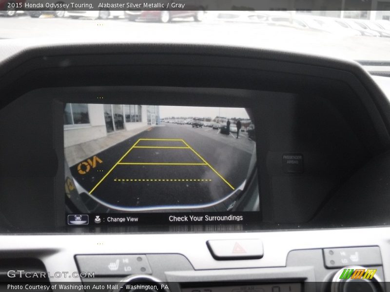 Alabaster Silver Metallic / Gray 2015 Honda Odyssey Touring