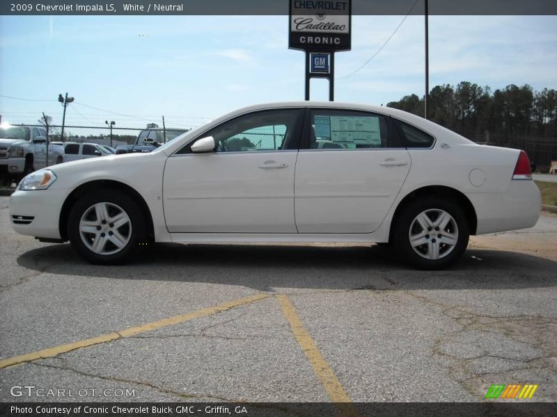 White / Neutral 2009 Chevrolet Impala LS