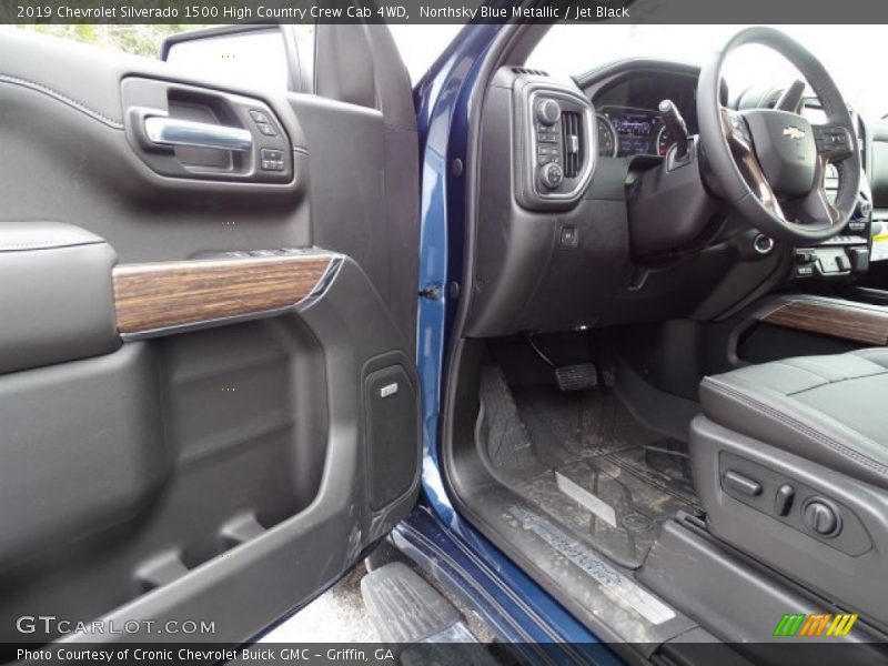 Northsky Blue Metallic / Jet Black 2019 Chevrolet Silverado 1500 High Country Crew Cab 4WD