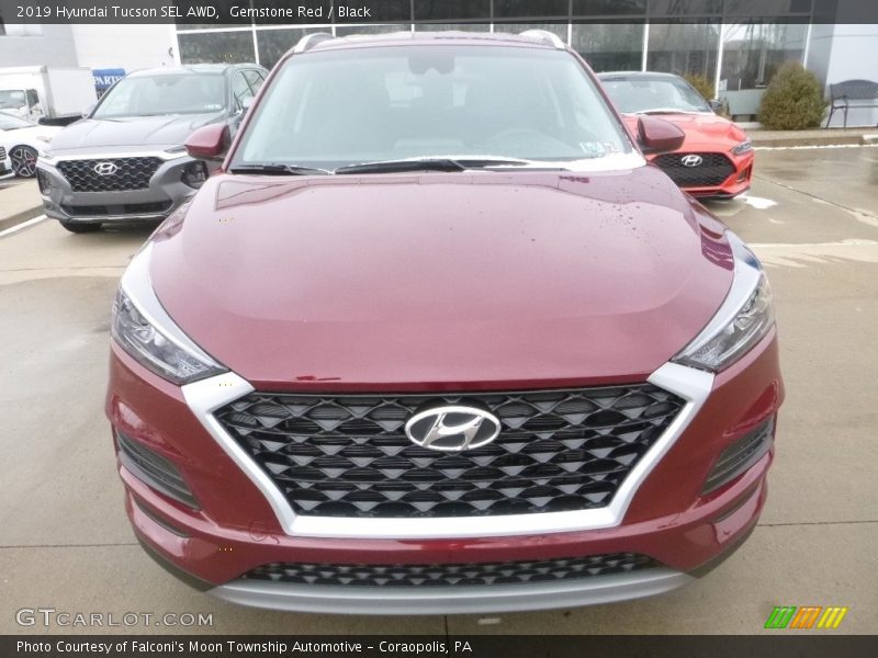 Gemstone Red / Black 2019 Hyundai Tucson SEL AWD