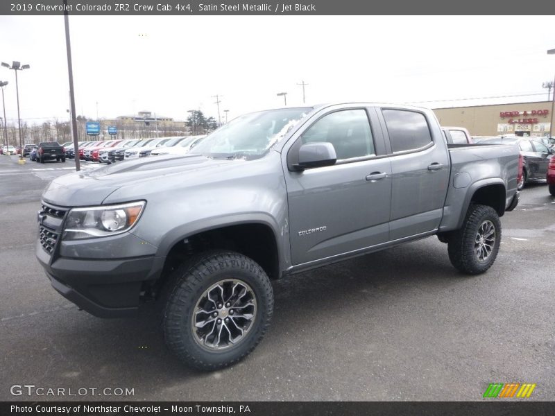 Satin Steel Metallic / Jet Black 2019 Chevrolet Colorado ZR2 Crew Cab 4x4