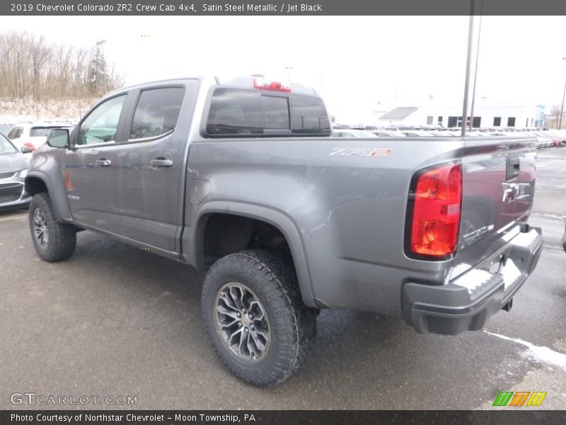 Satin Steel Metallic / Jet Black 2019 Chevrolet Colorado ZR2 Crew Cab 4x4