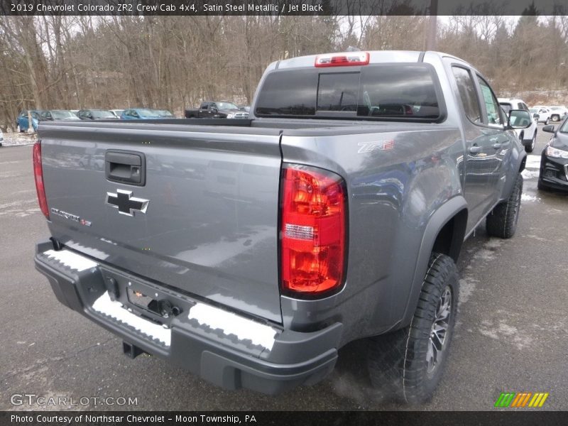 Satin Steel Metallic / Jet Black 2019 Chevrolet Colorado ZR2 Crew Cab 4x4