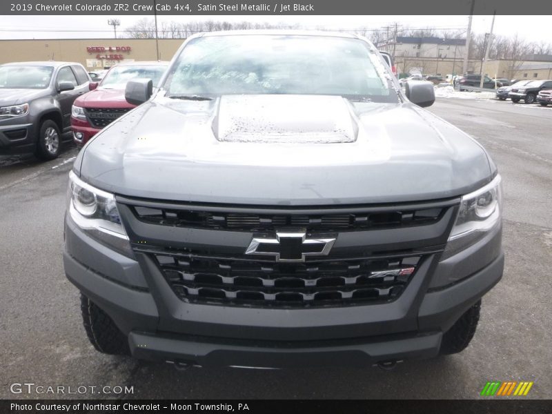 Satin Steel Metallic / Jet Black 2019 Chevrolet Colorado ZR2 Crew Cab 4x4