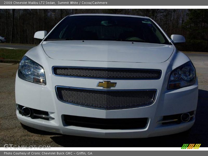 Summit White / Cocoa/Cashmere 2009 Chevrolet Malibu LTZ Sedan