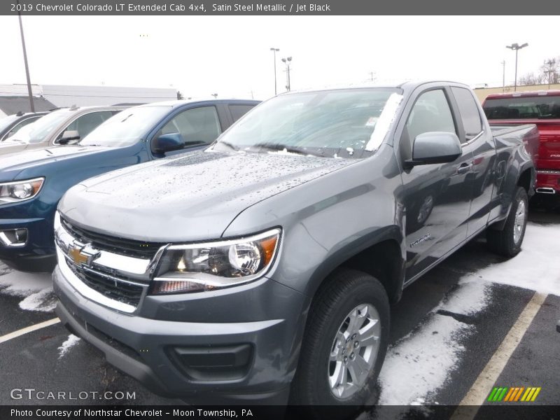Satin Steel Metallic / Jet Black 2019 Chevrolet Colorado LT Extended Cab 4x4