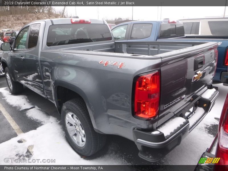 Satin Steel Metallic / Jet Black 2019 Chevrolet Colorado LT Extended Cab 4x4