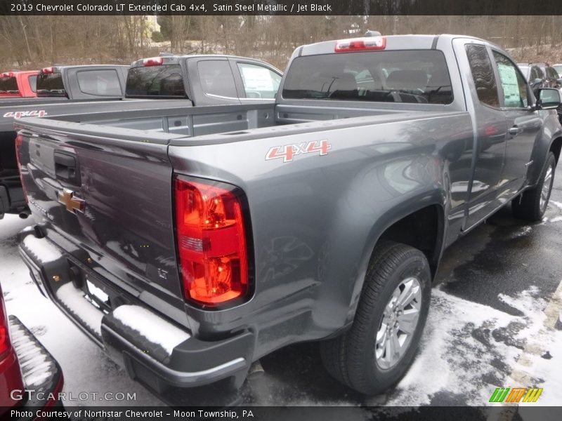 Satin Steel Metallic / Jet Black 2019 Chevrolet Colorado LT Extended Cab 4x4