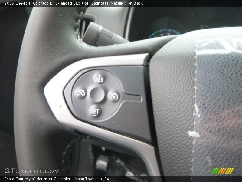 Satin Steel Metallic / Jet Black 2019 Chevrolet Colorado LT Extended Cab 4x4