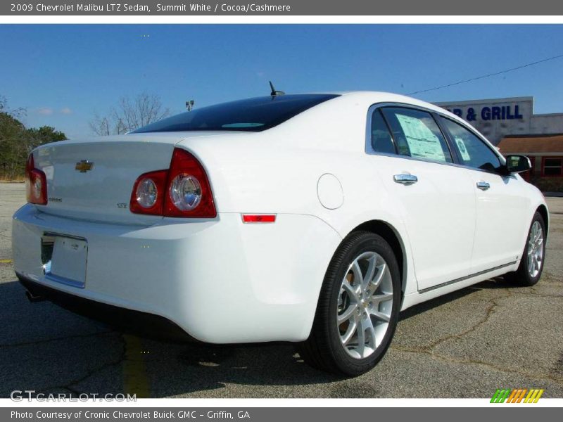 Summit White / Cocoa/Cashmere 2009 Chevrolet Malibu LTZ Sedan