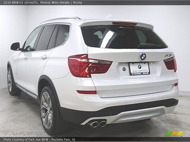 Mineral White Metallic / Mocha 2016 BMW X3 xDrive35i