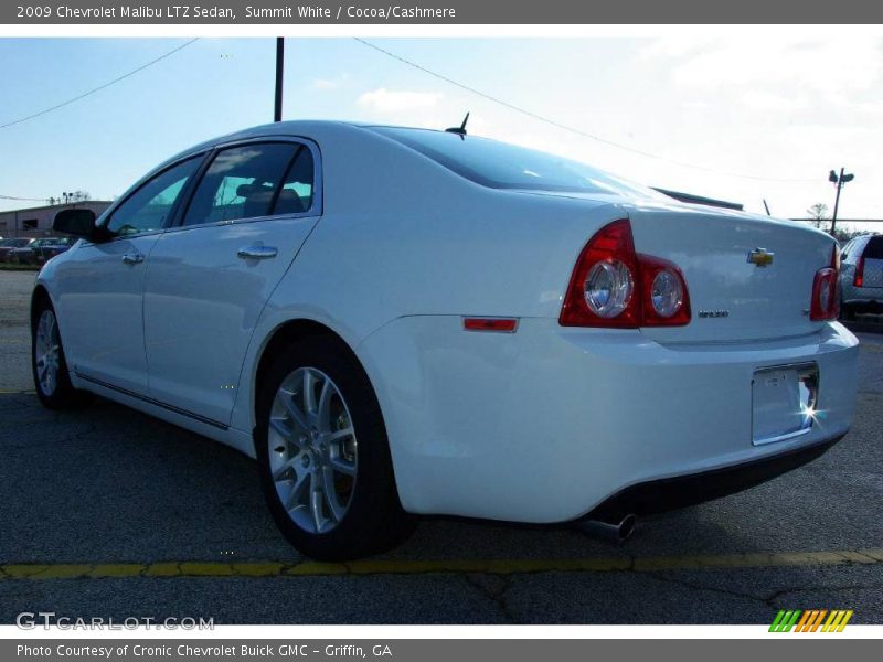 Summit White / Cocoa/Cashmere 2009 Chevrolet Malibu LTZ Sedan