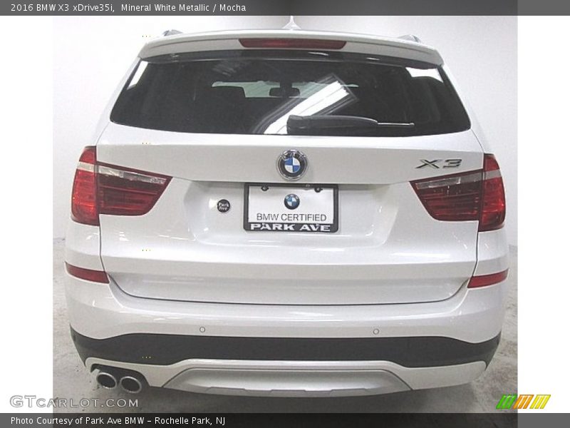 Mineral White Metallic / Mocha 2016 BMW X3 xDrive35i