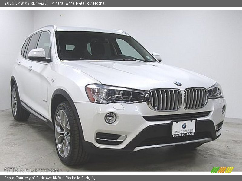 Mineral White Metallic / Mocha 2016 BMW X3 xDrive35i