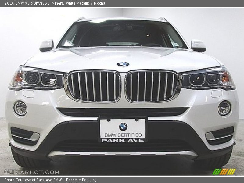 Mineral White Metallic / Mocha 2016 BMW X3 xDrive35i