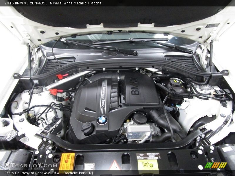 Mineral White Metallic / Mocha 2016 BMW X3 xDrive35i