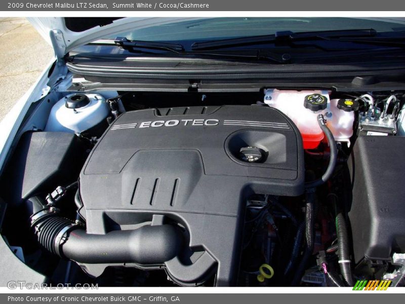 Summit White / Cocoa/Cashmere 2009 Chevrolet Malibu LTZ Sedan