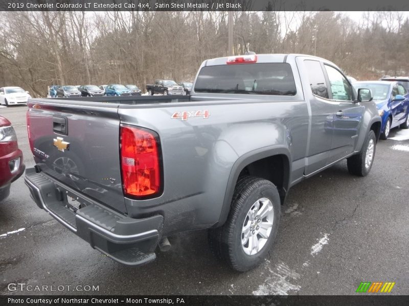 Satin Steel Metallic / Jet Black 2019 Chevrolet Colorado LT Extended Cab 4x4