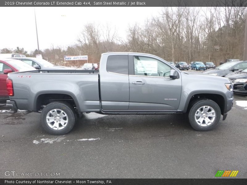 Satin Steel Metallic / Jet Black 2019 Chevrolet Colorado LT Extended Cab 4x4