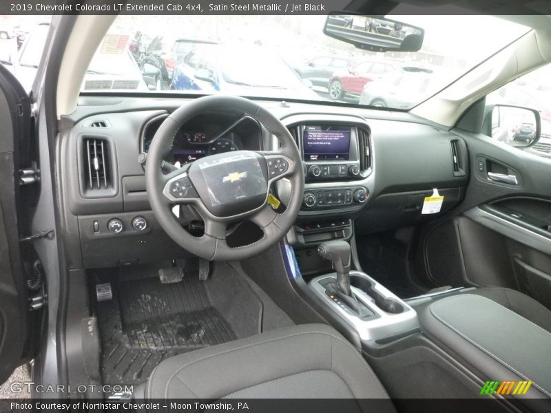 Satin Steel Metallic / Jet Black 2019 Chevrolet Colorado LT Extended Cab 4x4