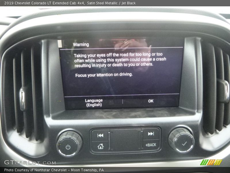 Satin Steel Metallic / Jet Black 2019 Chevrolet Colorado LT Extended Cab 4x4