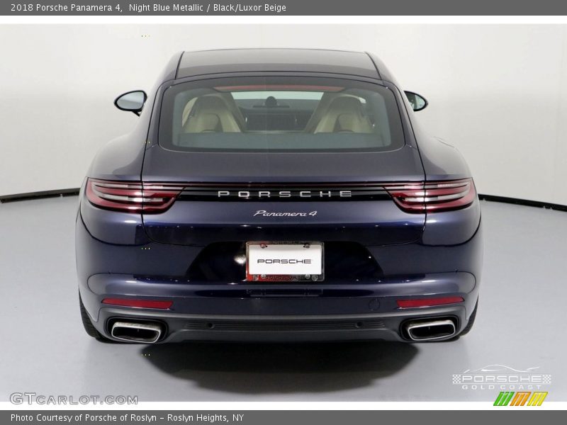 Night Blue Metallic / Black/Luxor Beige 2018 Porsche Panamera 4