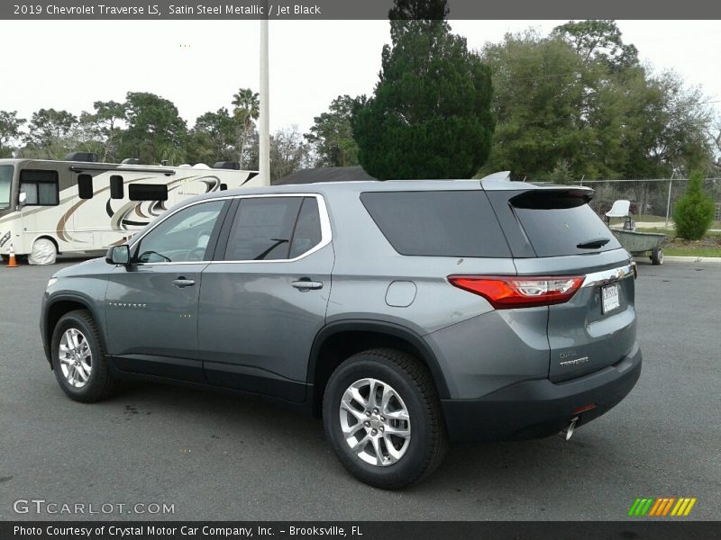 Satin Steel Metallic / Jet Black 2019 Chevrolet Traverse LS