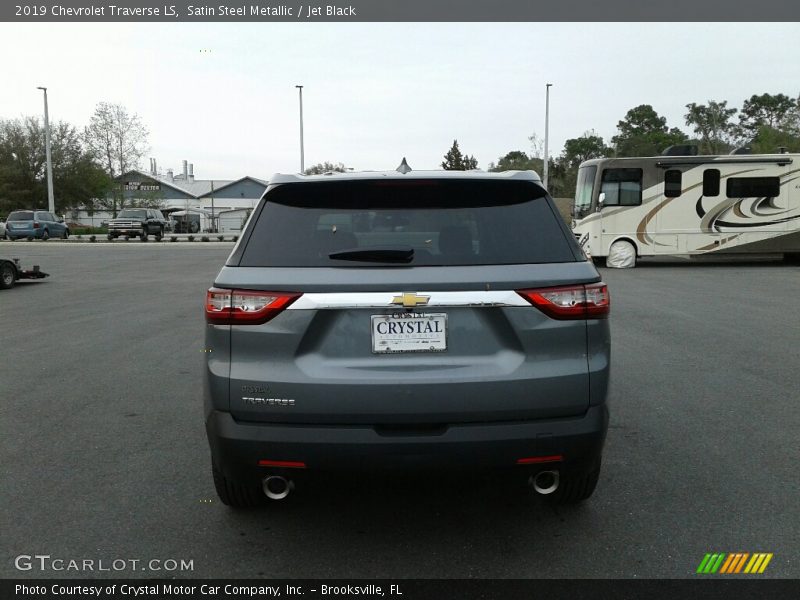 Satin Steel Metallic / Jet Black 2019 Chevrolet Traverse LS
