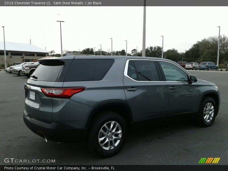 Satin Steel Metallic / Jet Black 2019 Chevrolet Traverse LS