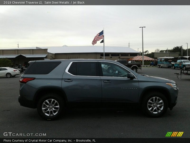 Satin Steel Metallic / Jet Black 2019 Chevrolet Traverse LS