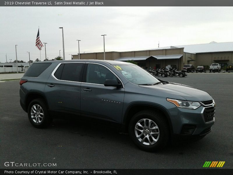 Satin Steel Metallic / Jet Black 2019 Chevrolet Traverse LS