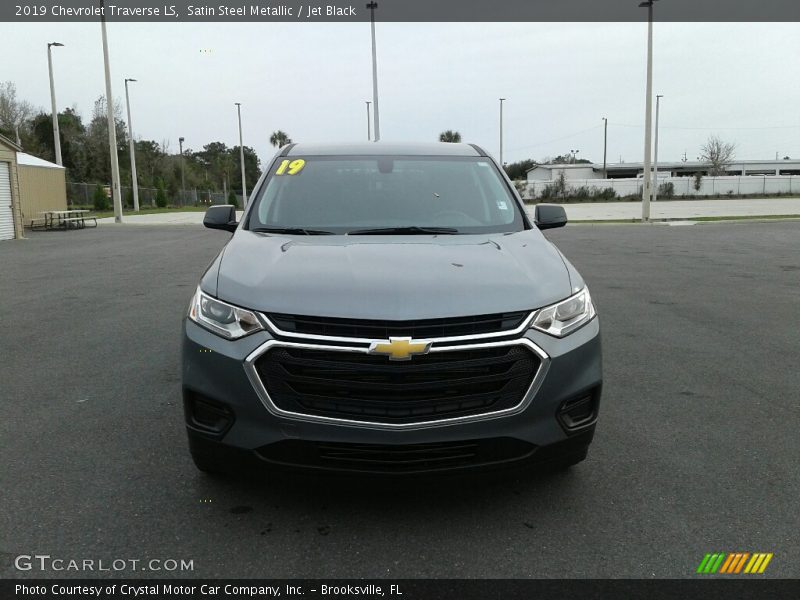Satin Steel Metallic / Jet Black 2019 Chevrolet Traverse LS