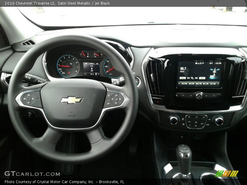 Satin Steel Metallic / Jet Black 2019 Chevrolet Traverse LS
