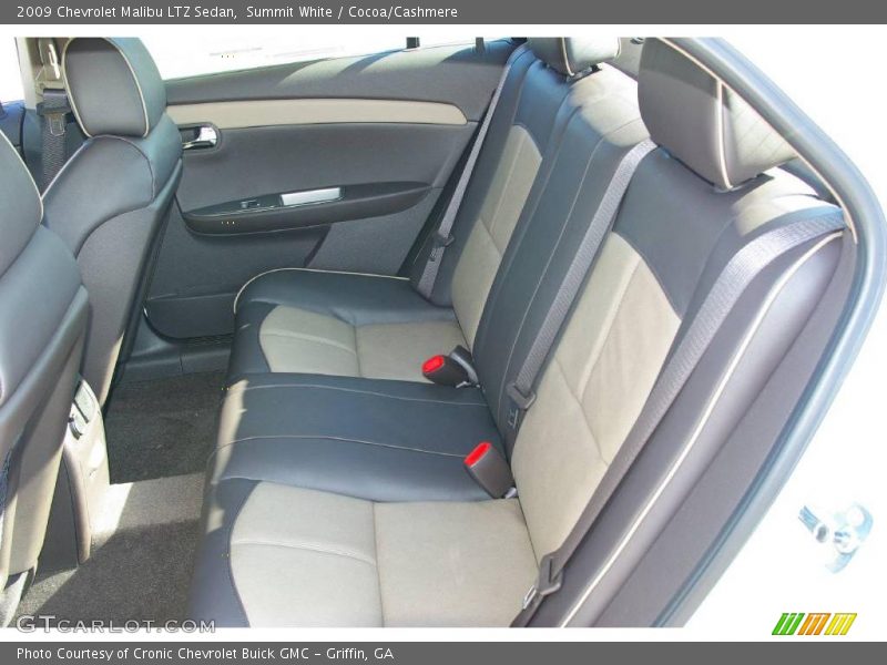 Summit White / Cocoa/Cashmere 2009 Chevrolet Malibu LTZ Sedan